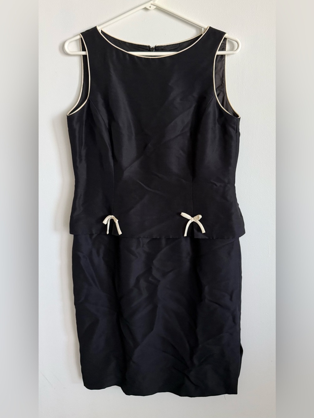 Vintage David Warren Petites 100% Silk Black Dress - Size 6 Petite (6P)